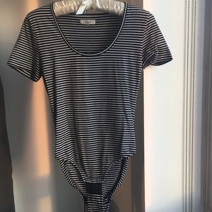 Madewell cameo scoop striped bodysuit - like new